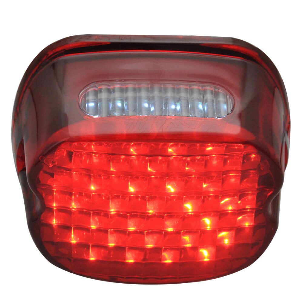 Motorcycle Tail Rear LED Light Brake Stop Lamp Modified Taillight For Harley Softail Touring XL FXST FLSTF FLSTSB FLHTC FLHTCU: W05-3 Red