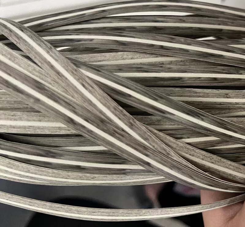 500G 70M grayish white color imitation flat mouth synthetic rattan weave raw material plastic rattan, used for weaving and repa
