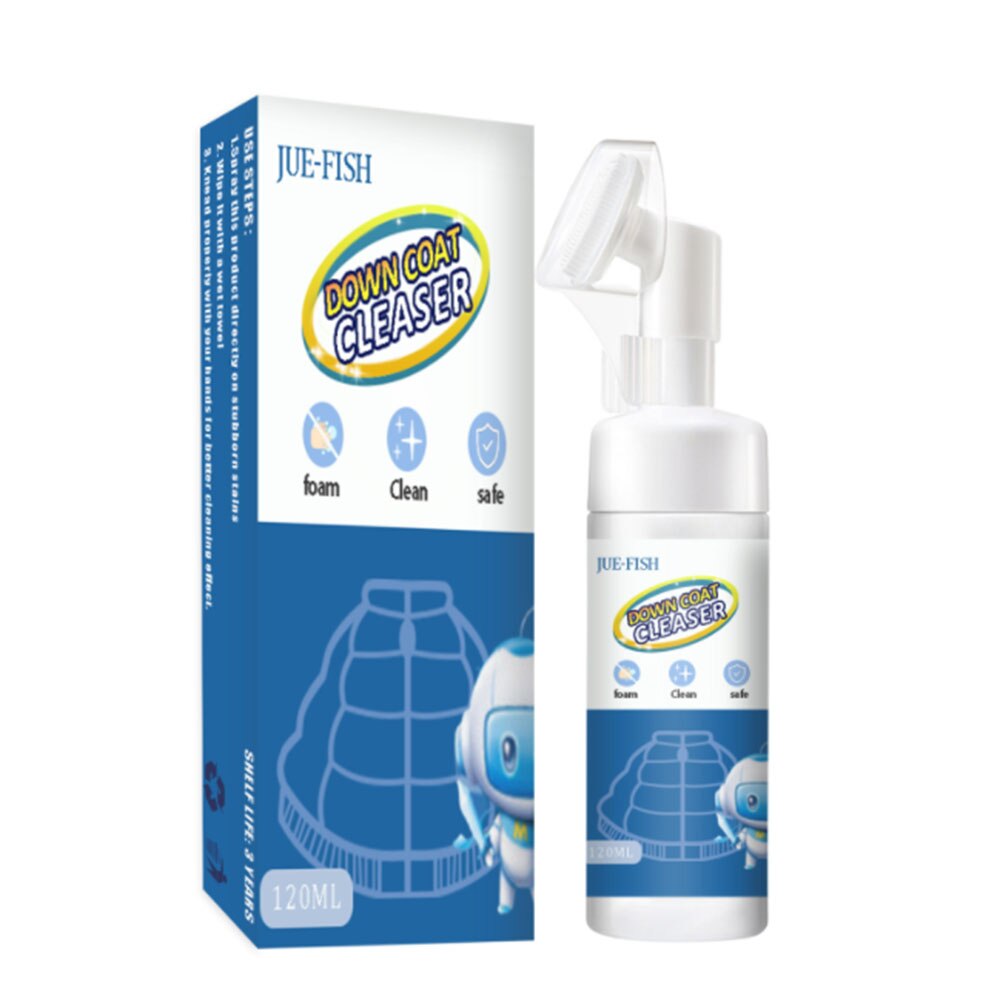 1PC 120ML Down Jacket Cleaner Dry Cleaning Agent Clothing Cleaning Down Jacket Dry Cleaning Carpet Curtains Mattress Clean