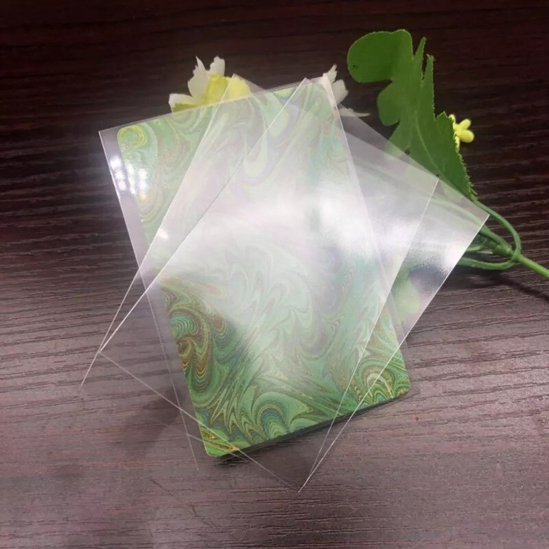 100PCS/Pack Board Game Cards Outer Protector Gaming Trading Card Holder Sleeves for Football Basketball Sports Card