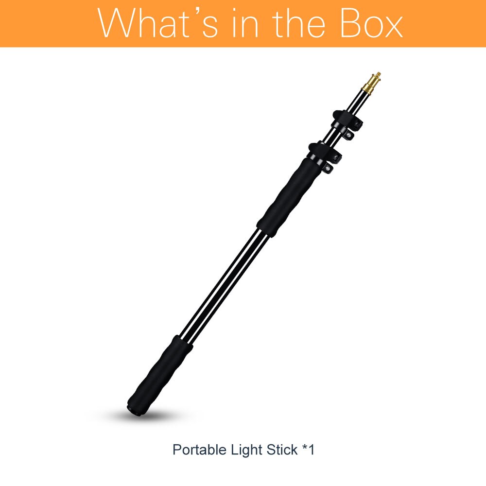 25.5 "-62"/62-157Cm Extension Ondersteuning Staaf Fotografie Flash Speedlite Stok Staaf Fotostudio microfoon Boom Pole Handheld Grip