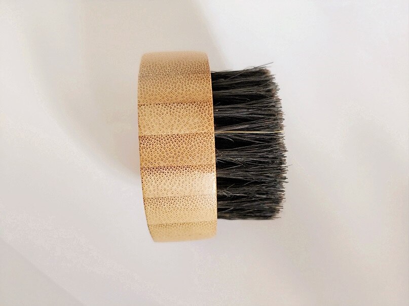 Cepillo de plástico para Barba, cerdas de jabalí, bigote, peine para Barba