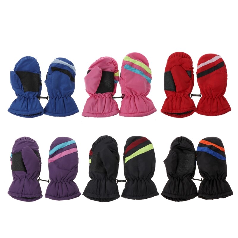 2-5y manopla para bebé de invierno niños niñas guantes cálidos de exterior impermeable a prueba de viento