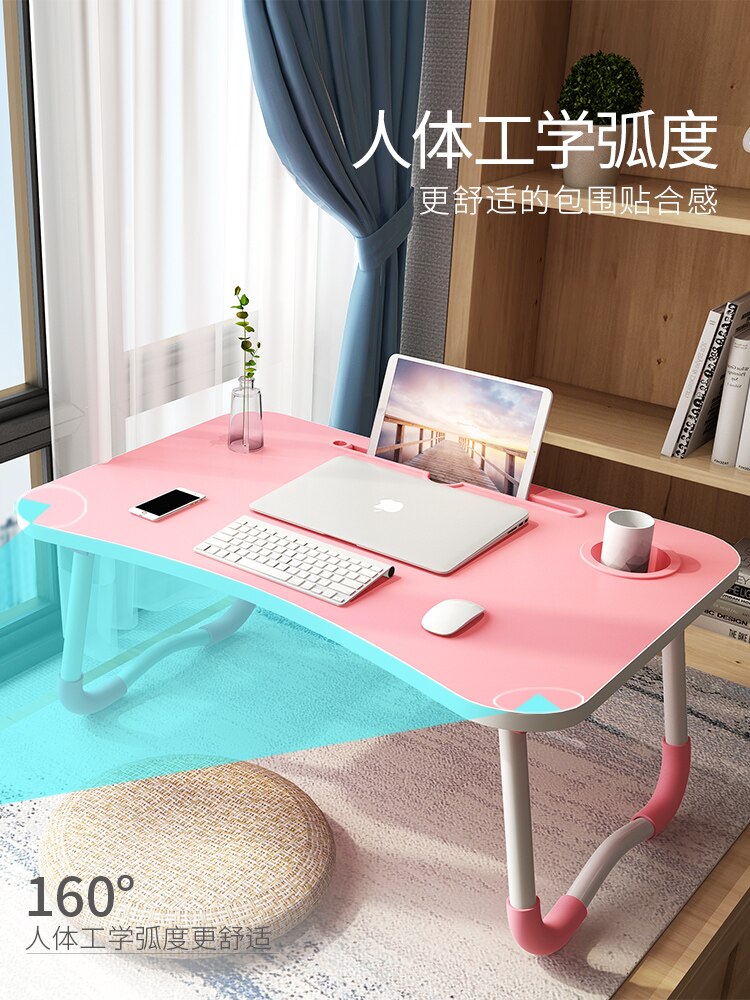 Soporte plegable para ordenador portátil, mesa de estudio para cama, sofá, mesa de servicio de té