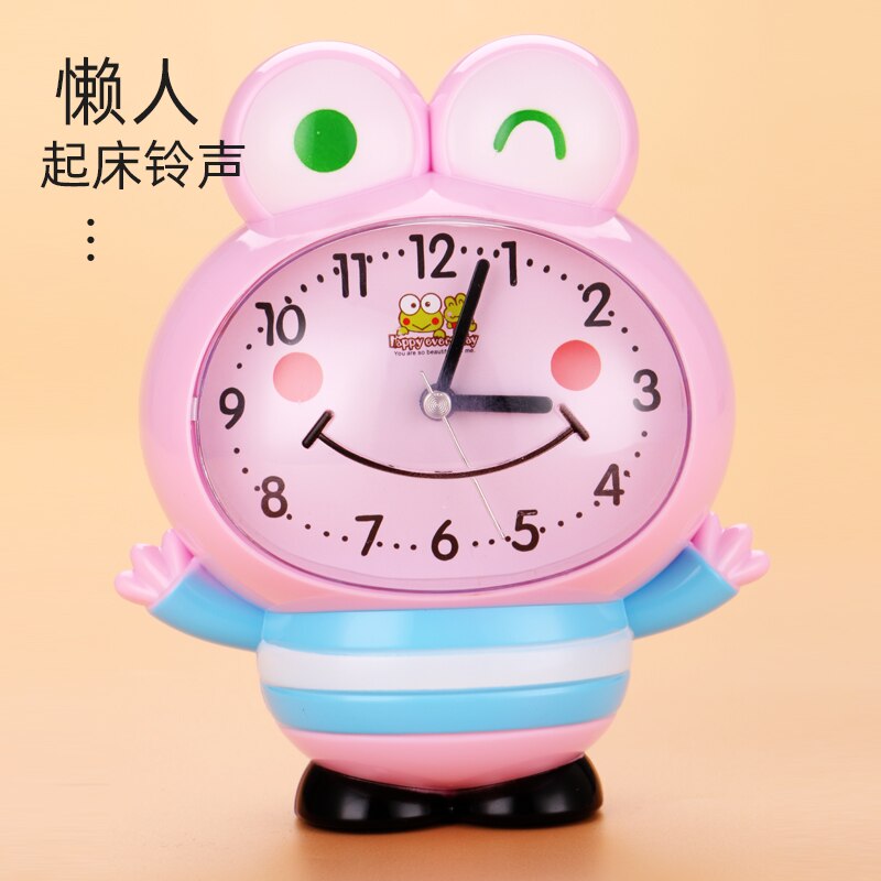 Children's Alarm Clock Special Cartoon for Students Can Speak Mute Night Light Sound, Super Large Intelligent Electronic