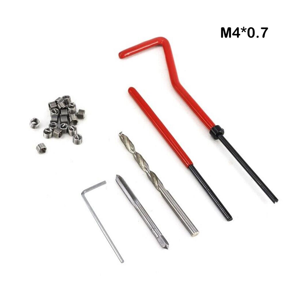 Kit de reparo de rosca de carro – reparos sem esforço para roscas danificadas sem rebarbas para restaurar roscas danificadas ferramenta de broca de bobina: Verde, Roxo