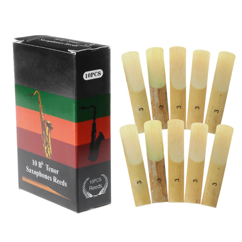 10Pcs Bb Tenor Saxofoon Rieten Sterkte 2 2.5 3 Sax Houtblazers Instrument Onderdelen Q22F: C