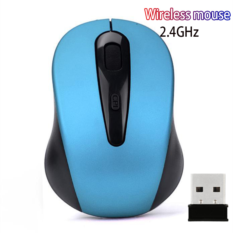 Draadloze Bluetooth Muis 2.4Ghz Pc Gaming Muizen 1600Dpi Verstelbare Ergonomische Muis Voor Laptop/Pc Computer: 2.4GHz Blue