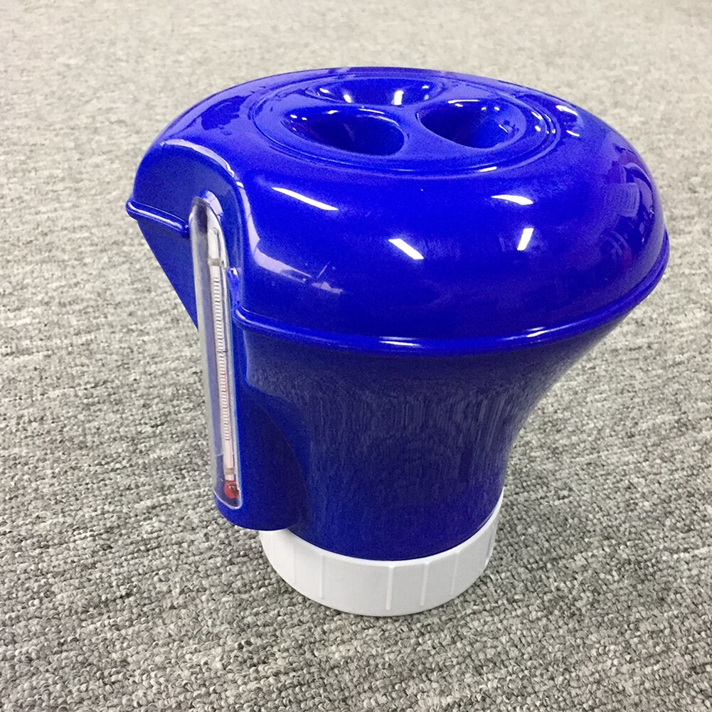 Swimming Pool Spring Floating Applicator with Thermometer 8 Inch Chemical Chlorine Dispenser Cleaner