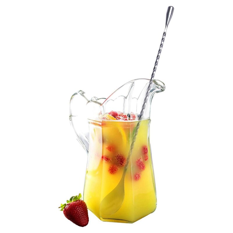 Set van 15.7/12 inch cocktaillepels, roestvrijstalen cocktail shaker met spiraalpatroon en cocktailmenglepel