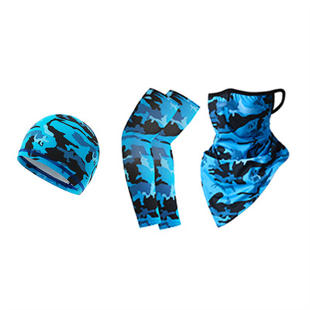 3PCS Sun Protection Outdoor Sports Riding Cap Scarf Sleeve Set Multiway Bandana Men Women Climbing Hiking Fishing Headscarf: 11