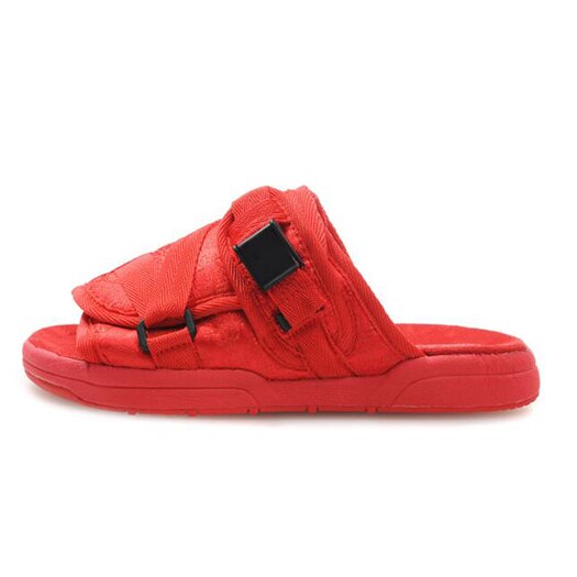 Størrelse 45 store joggesko tøfler stropp stor italiensk sommer pluss herre mesh sko utendørs sport lysbilder røde sandaler kjent merke: 38