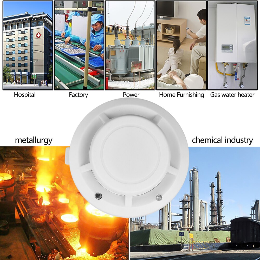 Home Security Smoke Detector Alarm High Sensitive Stable Independent Alarm Smoke Detector Fire Alarm Detector