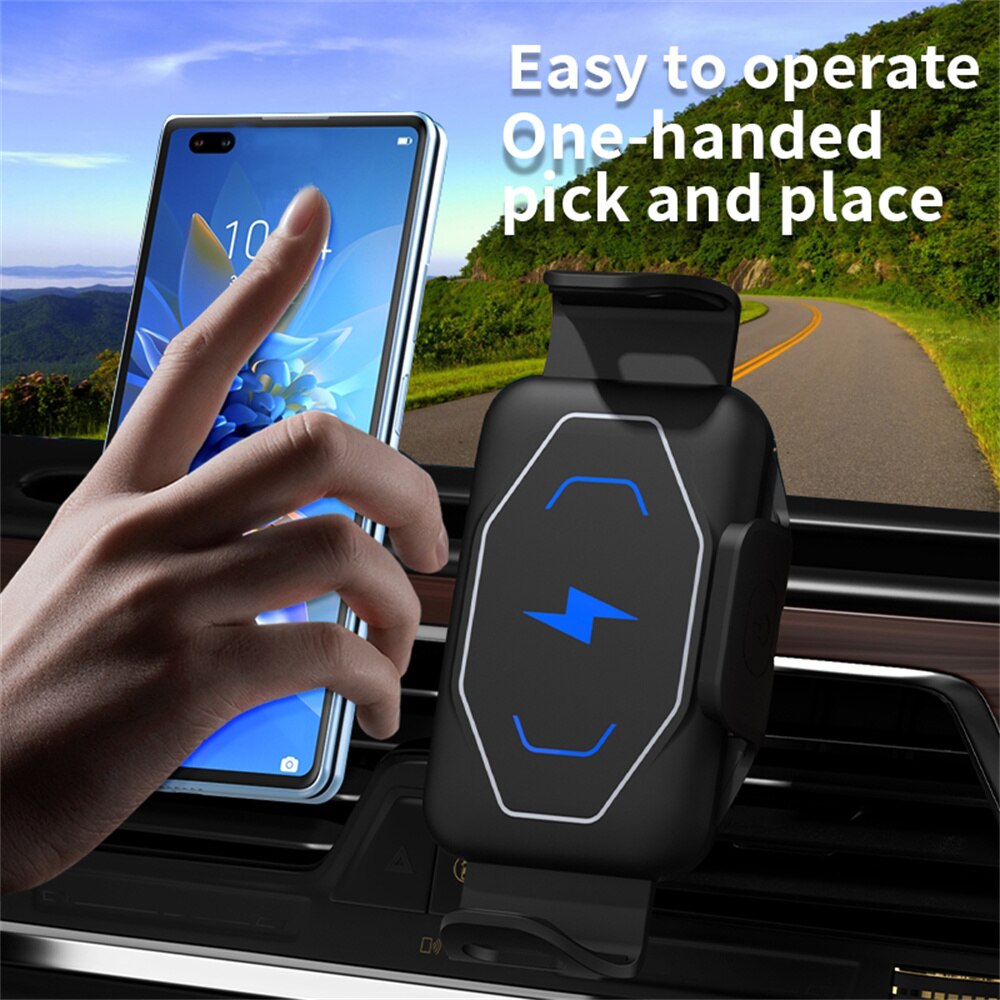 15w schnelle kabellose autoladehalterungen für samsung galaxy z fold, galaxy z fold 2, galaxy z fold 3 und iphone 12 pro max 11 pro