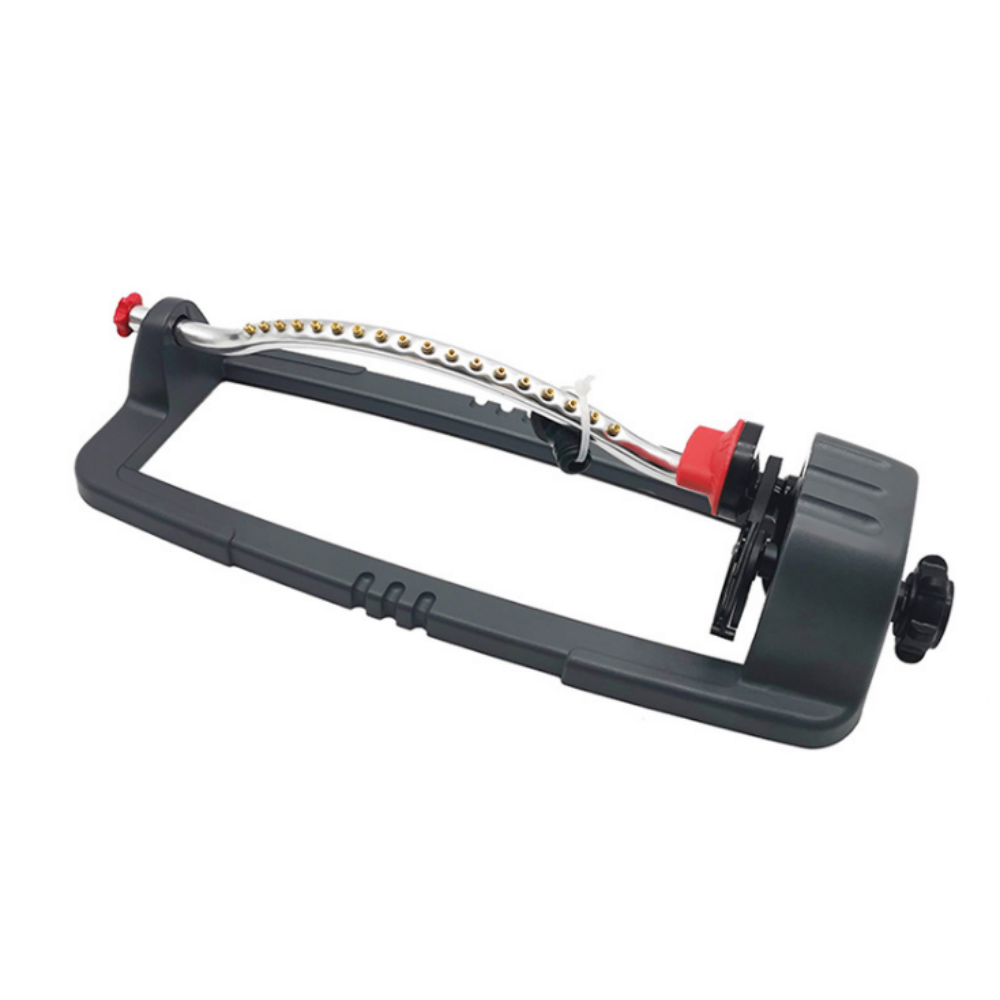 18-Hole Garden Sprinkler Automatic Swing Irrigation Sprinkler Swing Sprinkler Brass Nozzle Garden Lawn Watering Regadera Plantas