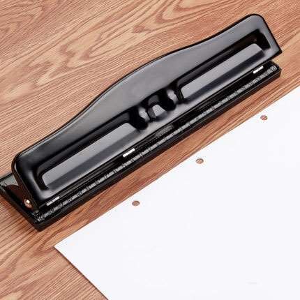 Hole puncher stationery binding puncher student manual loose-leaf paper manual puncher round hole three hole four hole puncher: Three-hole puncher