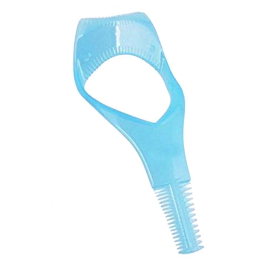 Compact Safe Makeup Mascara Comb Guide Card Tool Lightweight Eyelash Mold Reusable for Lady:  Blue