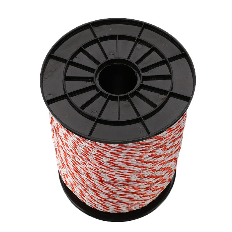 500m rulle elektrisk hegn reb rød hvid polywire med stål poly reb til heste dyr hegn ultra wire modstand lav