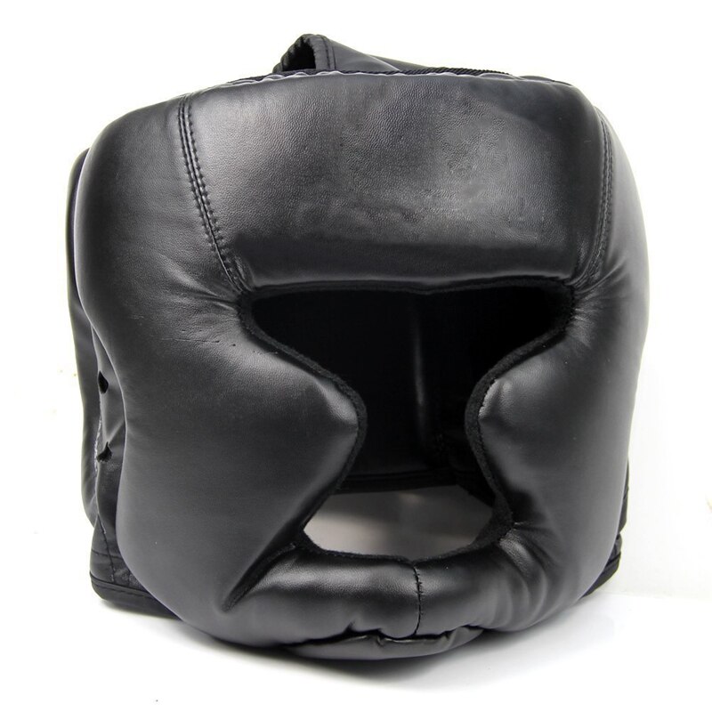 Abgz-Zwart Goede Hoofddeksels Hoofdbeschermer Training Helm Kick Boxing Bescherming Gear