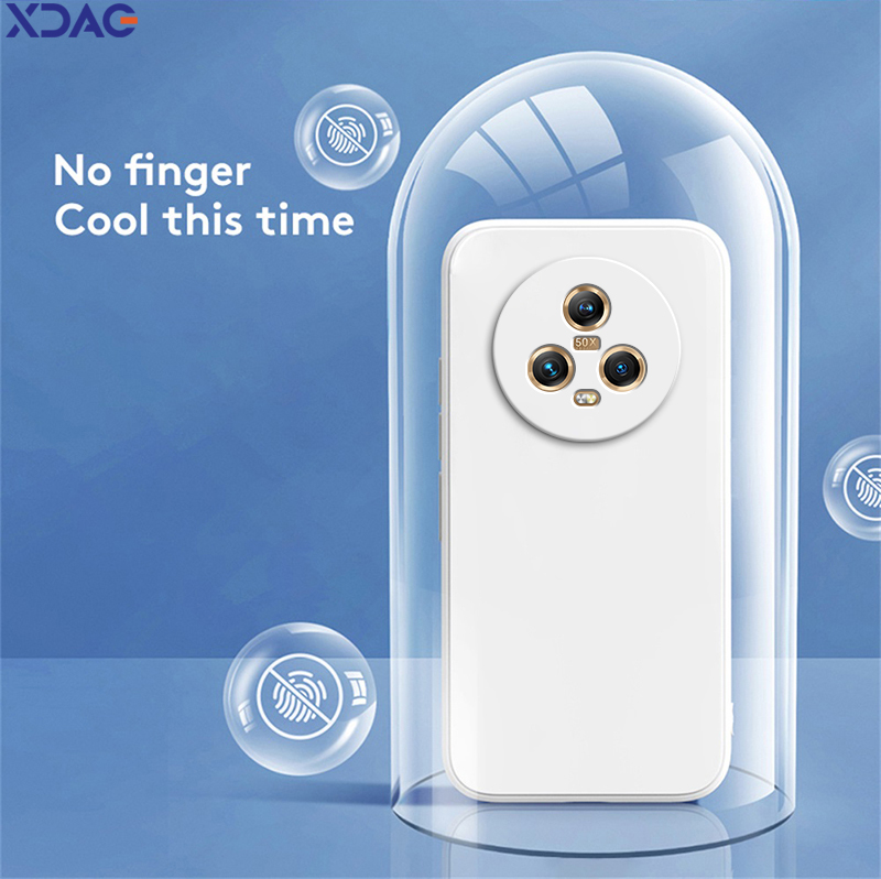 Funda de teléfono de silicona líquida para Honor Magic5 Magic 5 Pro Lite 5Pro 5Lite Ultimate 5G, protección de lente suave, cubierta trasera de