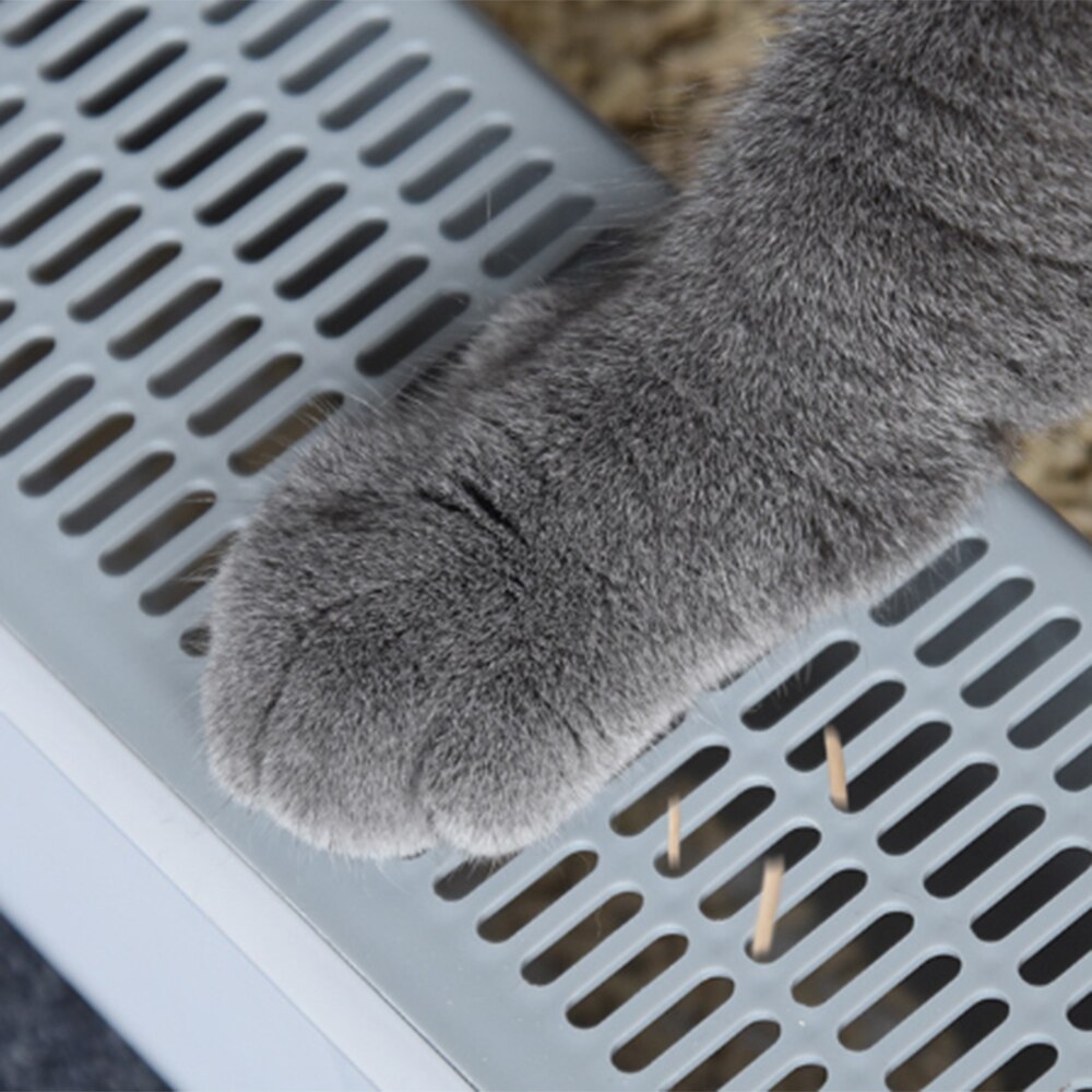 Caja de arena de baño para perros mascota, bandeja para gatos y perros, Toilette antisalpicaduras de peluche con pala para arena para gatos, arenero para interiores para cachorros y gatos