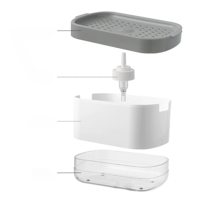 Liquid soap dispensers kitchen detergent large capacity soap dishes dispenser kitchens accessories sink dish foam fixture home
