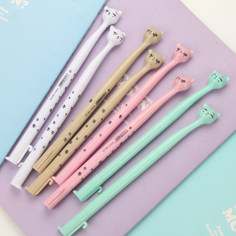 1 stuk kawaii 6- kleuren markeerstift studenten markeerstiften markeerstiften penseelstiften pastelmarkers aquarel fluorescerende pen tekenen: 105-1 stuks
