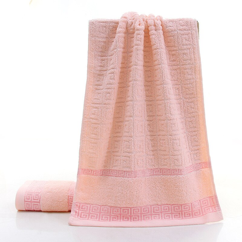 Badehåndklæder til voksne 100%  bomuld 70 x 140cm kvinder badeværelse superabsorberende vaskeklude håndklæde wrap kjole håndklæder badeværelse: Lyserød