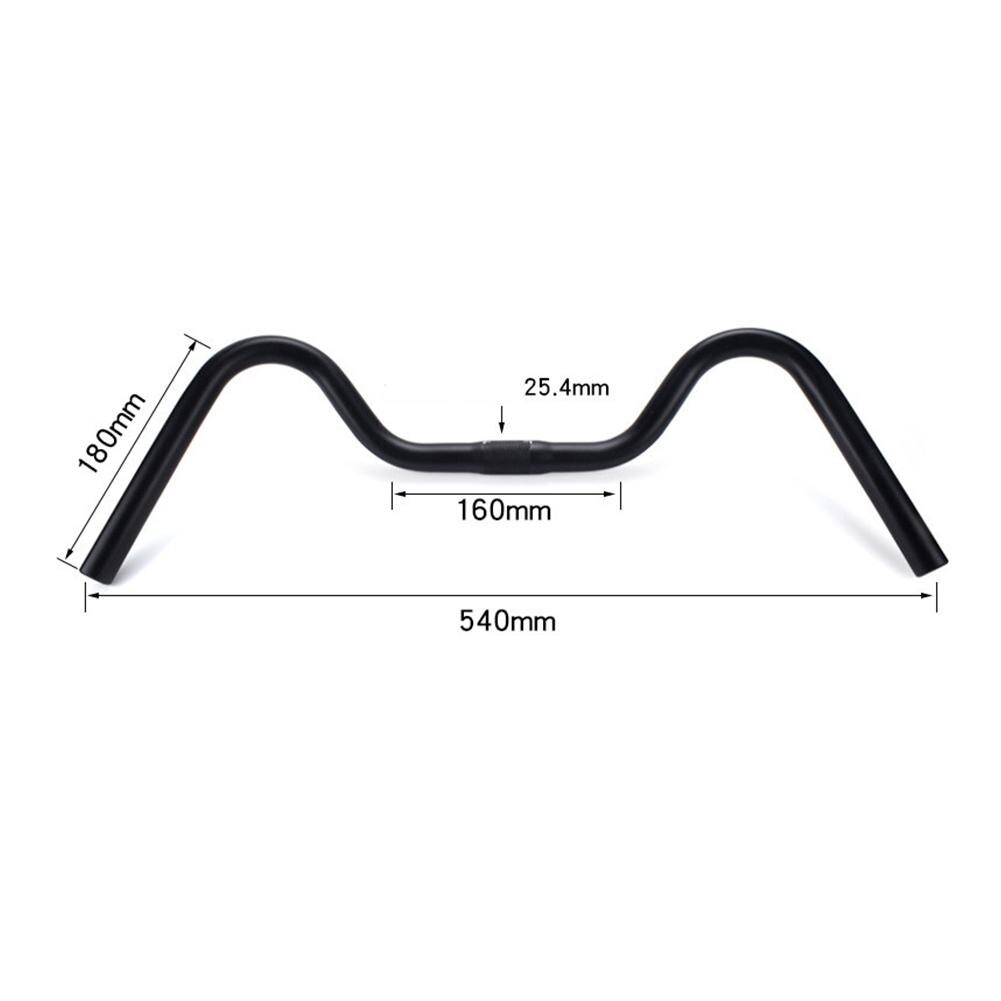 Vélo hirondelle guidon M Type alliage d'aluminium 31.8*640mm rétro confort ville route vélo pièces: Seagull M 25.4 540mm