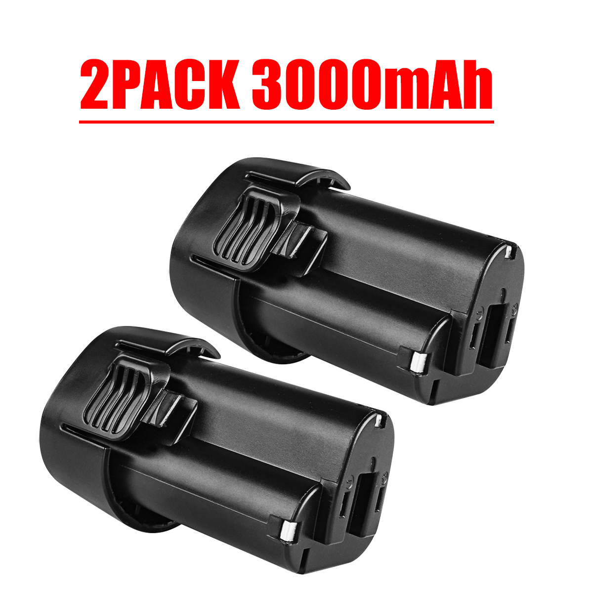 Dla Makita BL1013 BL1014 10.8V 12V Max 3000mAh bateria litowa 194551-4 TD090D TD090DW LCT203W LCT204 194550-6 DF030D: czarny