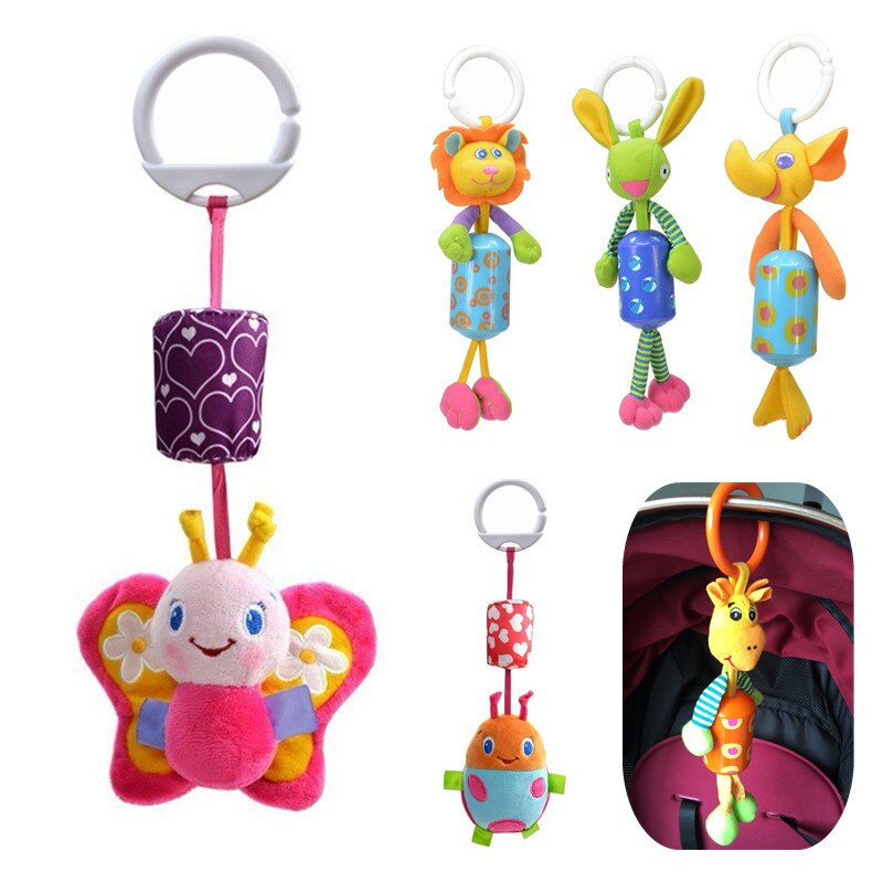 Sozzy Top Kinder Spielzeug, kinder weihnachten weiche Tiere bett auto Hängen Ring Glocke Rassel 20% Off