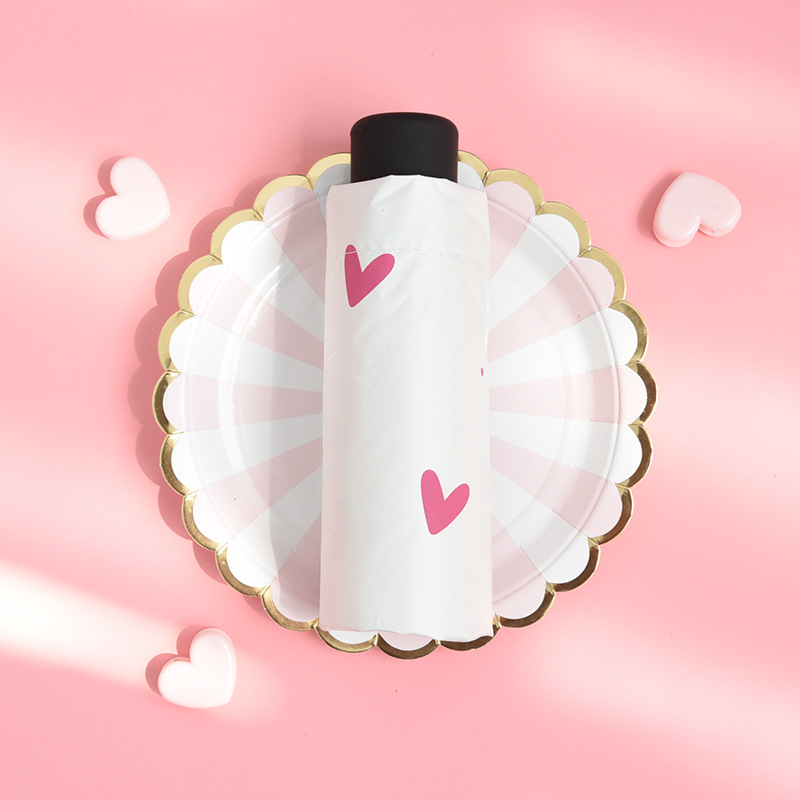 Anti-uv Pocket Umbrella Mini Folding Sun Umbrellas Parasol Sun Foldable Umbrella Mini Umbrella Candy Color Traveling Rain Gear: 4