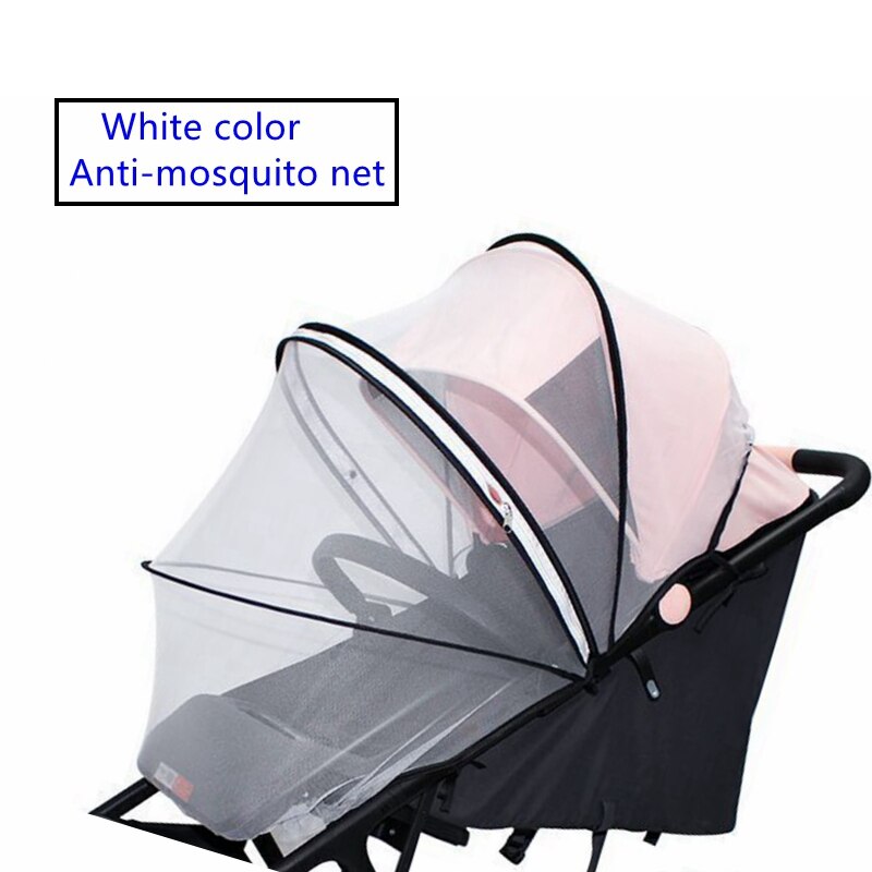 Originele Wielen Voor Donna /Doona Vervangen Klamboe Regenhoes Tas Lederen Cover Wattenschijfje Stofdicht Pad Wandelwagen Accessoires: mosquito net white
