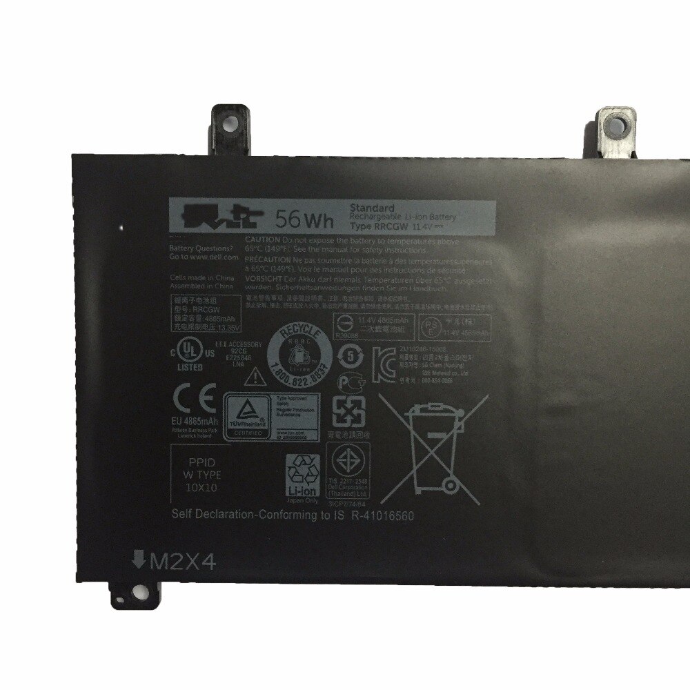 11.4V 56Wh/3CELL RRCGW Original RRCGW Laptop Battery FOR Dell XPS 15 9550 Precision 5510 M7R96 62MJV