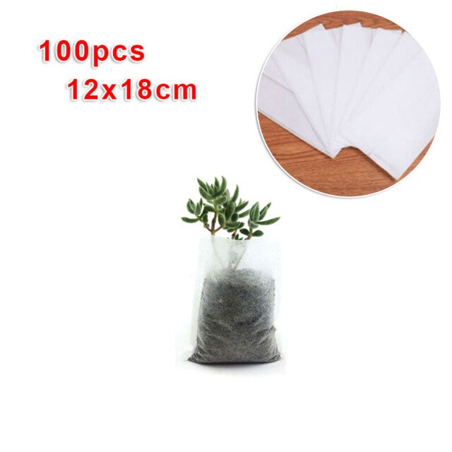 Plant Growth Tree Planting Bag Supplies Biodegradable Non-Woven Nursery: 3