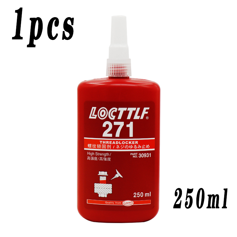 Thread Locking Glue Locttlf 243 Screw Glue Tightening Screws Prevent Loosening Rusting Caulking Temperature Resistance Anaerobic: 271 250ml