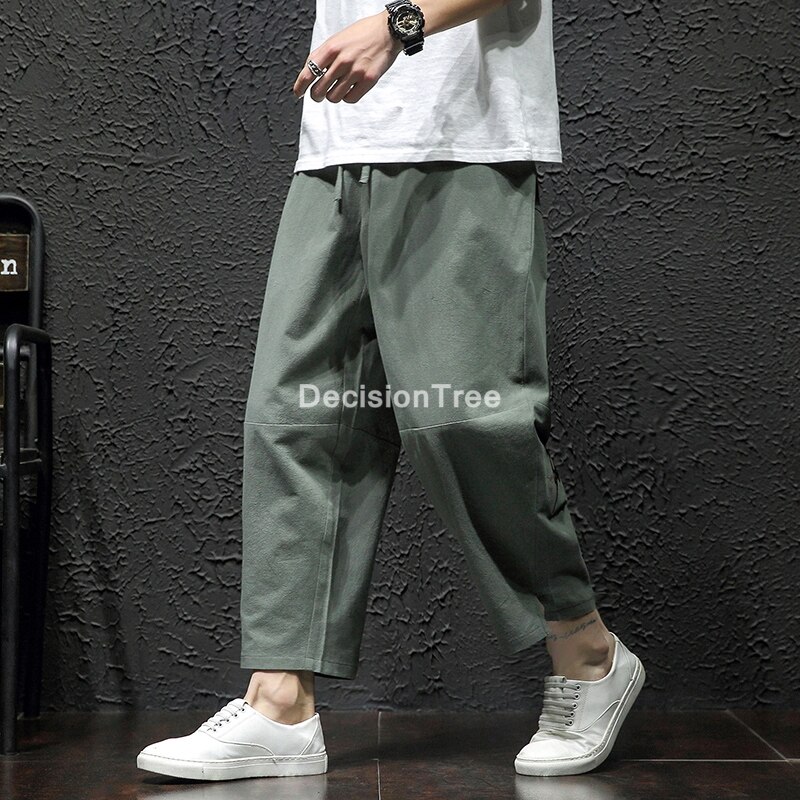 Pantalones de hip-hop para hombre, kungfú chino, tai wushu, harem, ropa de calle, joggers informales, pantalones de chándal,: XL / color2