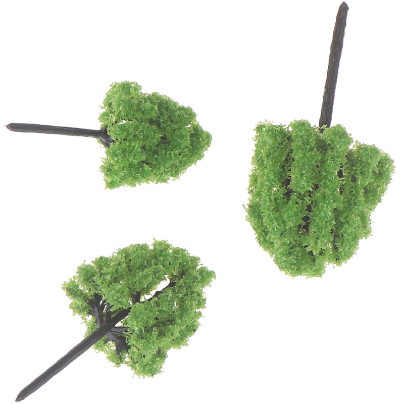 10Pcs Schaal Architectonisch Model Bomen Railroad Layout Tuin Landschap Landschap Miniaturen Tree Building Kits Speelgoed Voor Kinderen