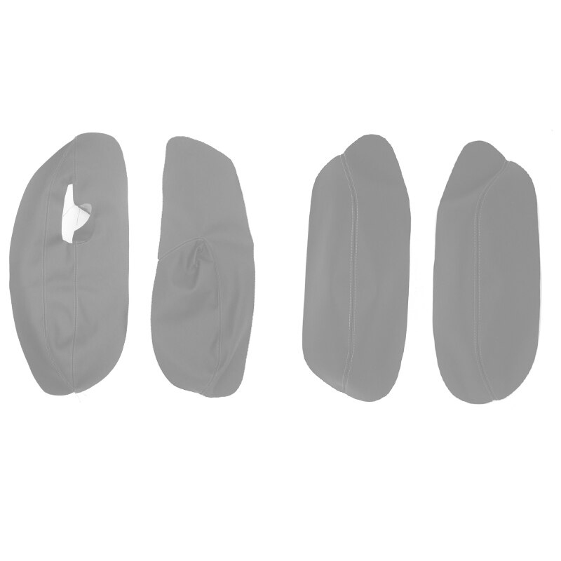 Cubierta de microfibra para reposabrazos de puerta de Volkswagen, panel adhesivo enbellecedor para apoyabrazos de VW Golf 4 MK4 Bora Jetta 1999 – 2005, solo modelos de 3 puertas: Gray