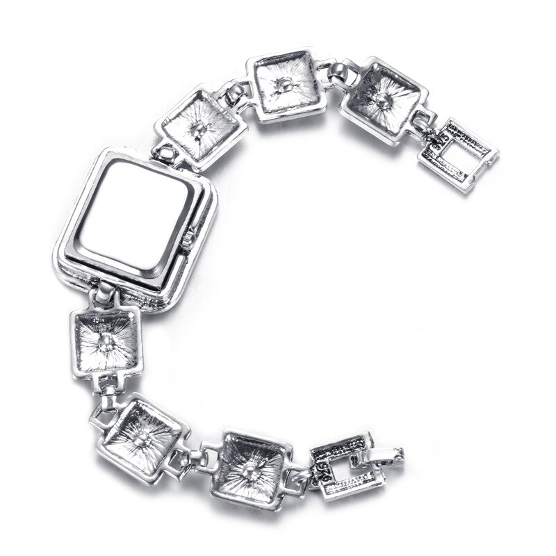 À la argent 925 Bracelet montre pour femmes bijoux personnalité cristal résine filles couleur Bracelet dame Quartz montre accessoires