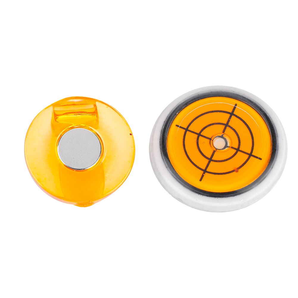 Golfboldmarkører holdbart plastikhuehætteklip med aftagelig magnetisk kuglemarkør 5 farver: Orange