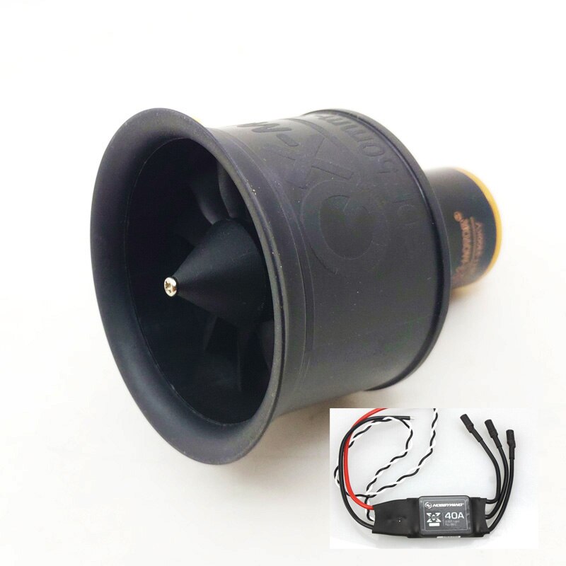 QX-MOTOR 50mm 12 blades Ducted fan EDF CW CCW with QF2611 3S 4S Brushless motor: 4000KVEDF40AESC4SCCW