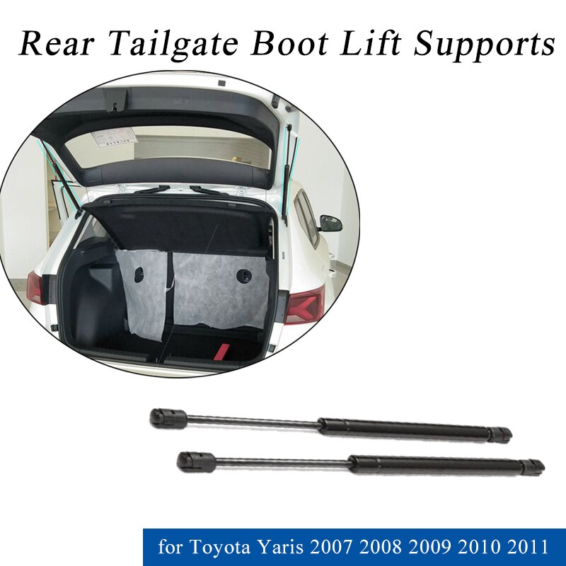 Ascenseur de coffre de hayon arrière | Accessoires de voiture pour Toyota Yaris 2007 Auto, Support de levage de jambe de gaz réglable par ressort 1 pièce