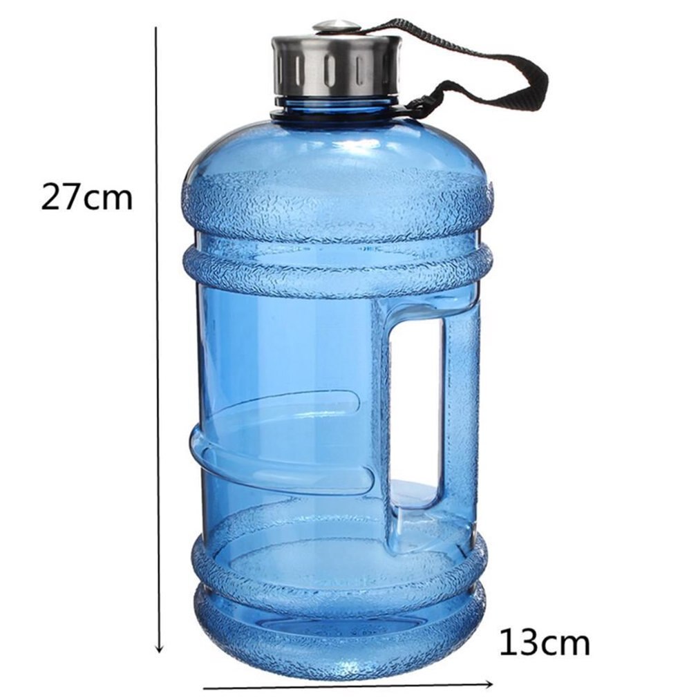 2.2L Grote Capaciteit Multifunctiona Halter Vorm Water Fles Draagbare Sport Gym Fitness Push Cap Waterkoker Met Handvat