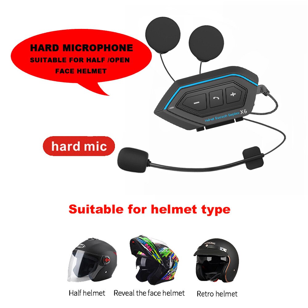 Kit Microfono E Auricolari Per Interfono Bluetooth Casco – Compatibile Con FreedConn TCOM-VB, TCOM-SC E TMAX (5 Pin) - 4