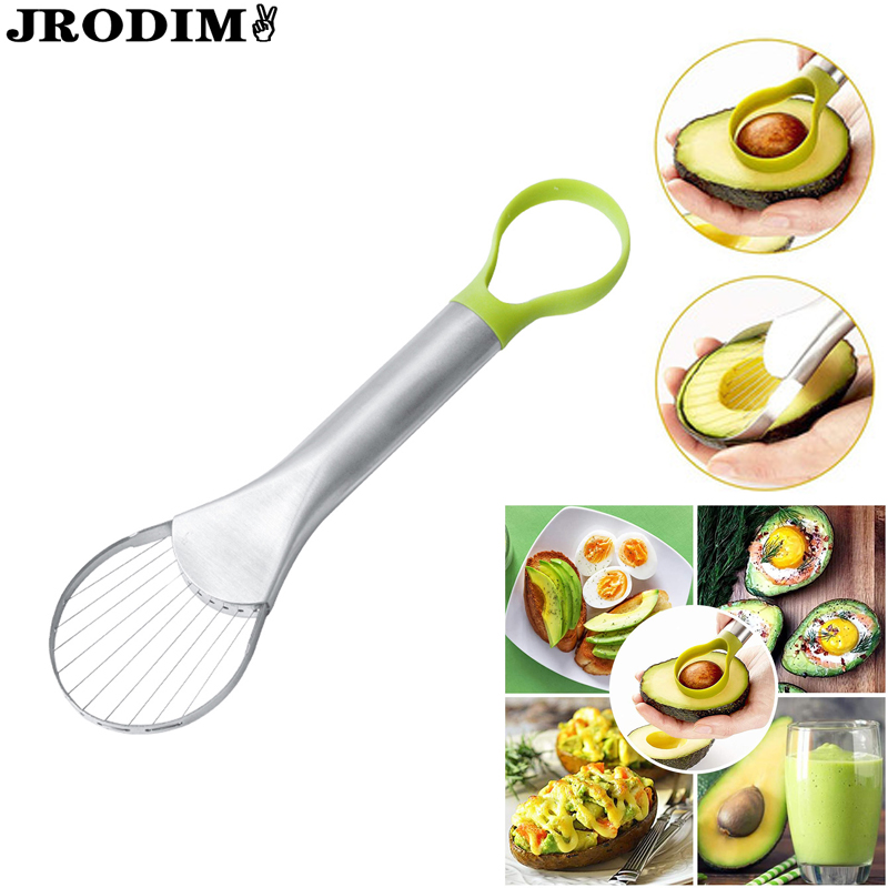 Fruit En Groente Gereedschap Rvs Avocado Cutter Slicer Dunschiller Mes Pitaya Kiwi Slicer Dunschiller Keuken Gadget Accessorie
