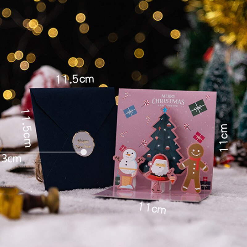 Wee Blue Coo Biglietto Di Auguri Scozia - Albero Di Natale Tartan - Con Busta, Qualità Premium