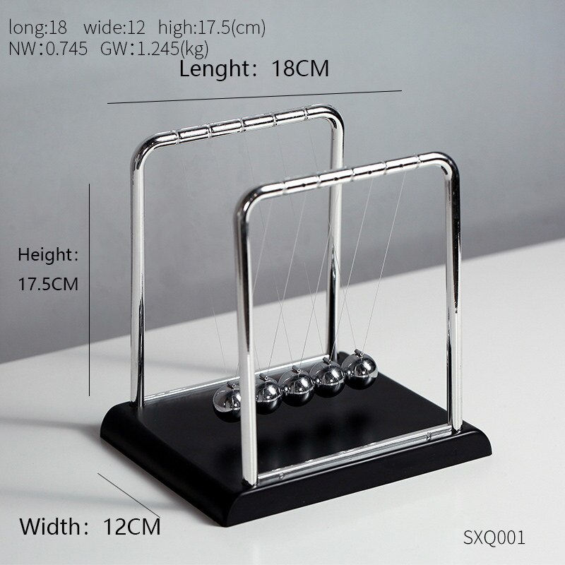 Modern Perpetual Motion Machine Newton's Pendulum Physics Teaching Supplies Science Home Decor Office Desk Decor: Newton pendulum-larg
