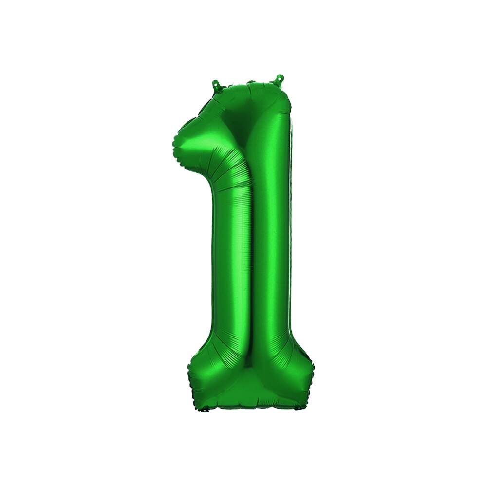 32 inch Green Number Foil Balloons 0 1 2 3 4 5 6 7 8 9 Helium Green Balloon Happy Birthday Party Wedding Decoration Supplies: 2