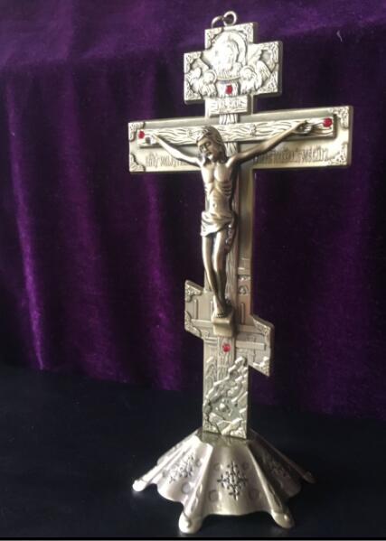 Håller jesus kors östra ortodoxa kyrkan kors ryska 26cm stående: 3
